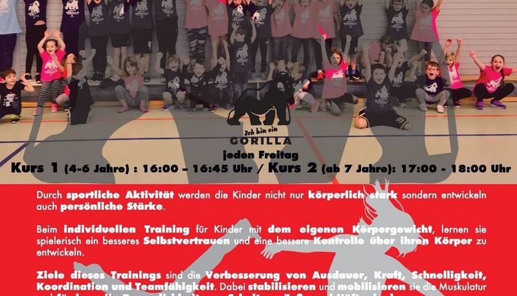 Kinder Stark machen - Gorilla Training ab 18.09.2020