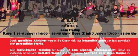 Kinder Stark machen - Gorilla Training ab 18.09.2020