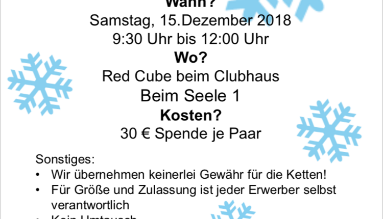 Schneekettenaktion