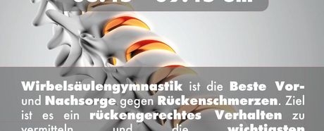 Wirbelsäulengymnastik (WSG) - Start 24.09.2021 