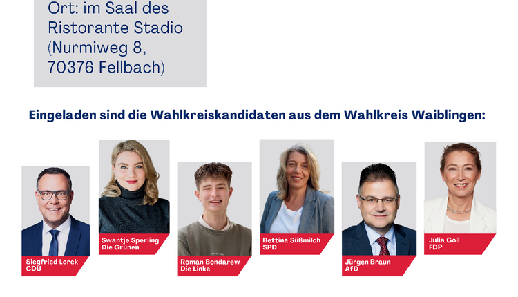 Podiumsdiskussion - Landtagswahl 2026 - Sport im Fokus