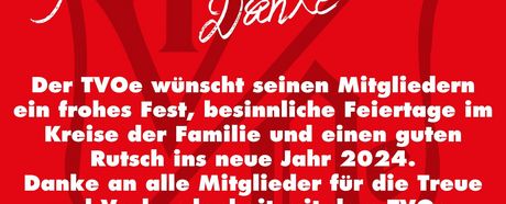Frohe Weihnachten und DANKE