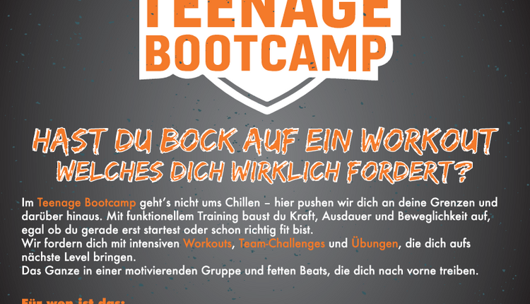 Neuer Kurs für Teenager - Teenage Bootcamp