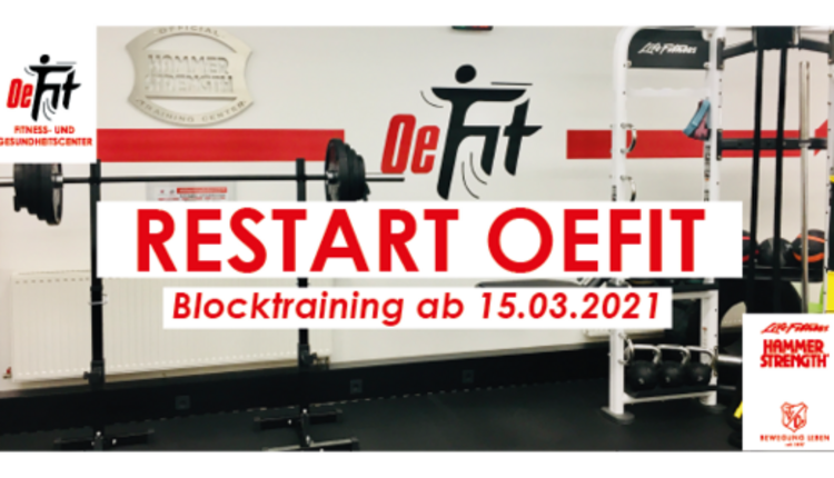 Restart OeFit Blocktraining Light ab 15.03.2021