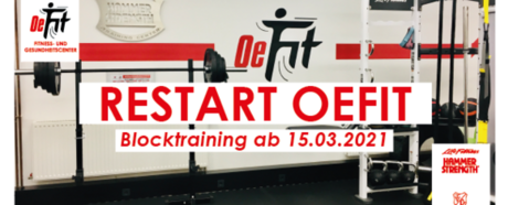 Restart OeFit Blocktraining Light ab 15.03.2021