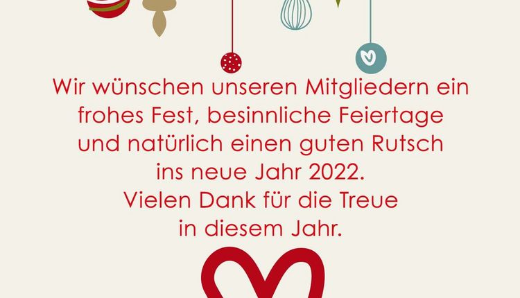 Frohe Weihnachten und einen guten Rutsch & OeFit Öffnungszeiten