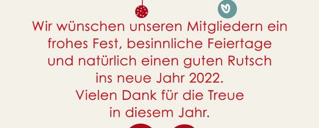 Frohe Weihnachten und einen guten Rutsch & OeFit Öffnungszeiten