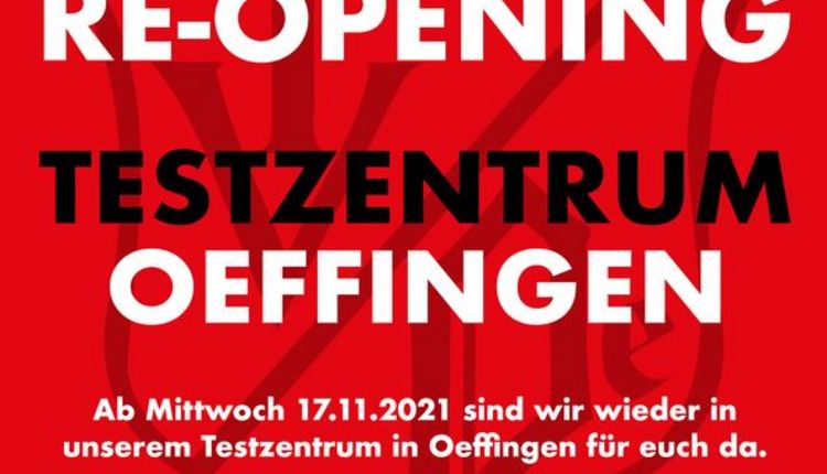 Re-Opening Testzentrum Oeffingen