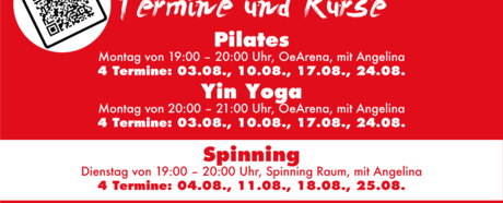 Fitness Kurse 2026 - Summer Holiday Edition