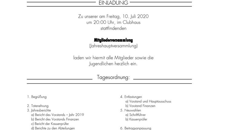 Mitgliederhauptversammlung