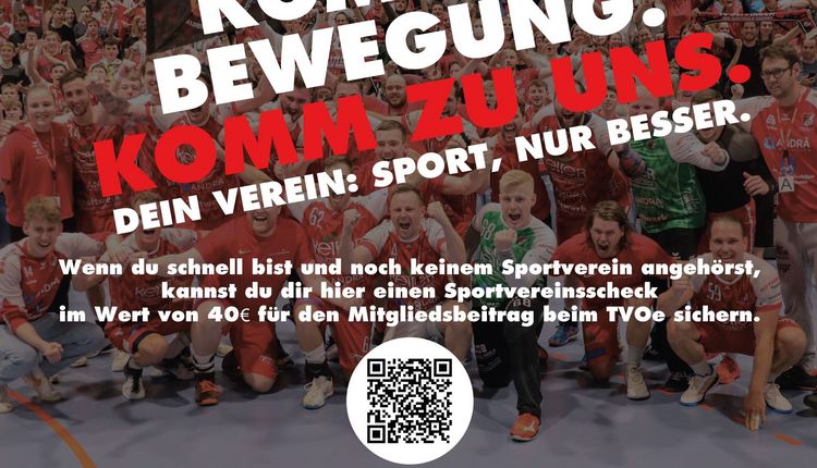 KOMM IN BEWEGUNG. KOMM ZU UNS. Dein Verein: Sport nur besser