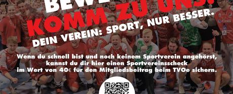 KOMM IN BEWEGUNG. KOMM ZU UNS. Dein Verein: Sport nur besser