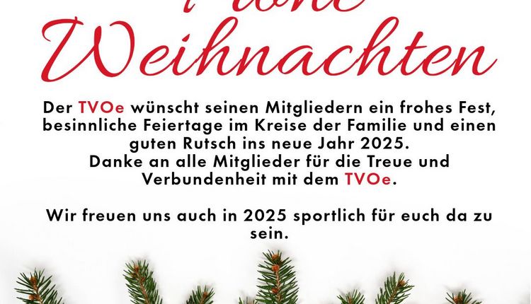 Frohe Weihnachten und einen guten Rutsch in 2025