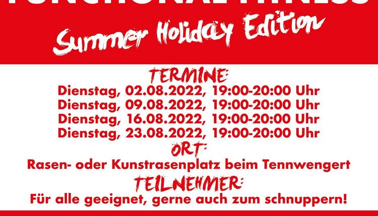 Functional Fitness - Summer Holiday Edition