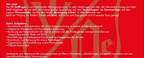 Stellenausschreibung Pädagogische Fachkraft (m/w/d)