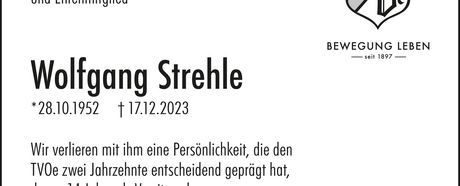 TVOe trauert um seinen ehemaligen Vorsitzenden und Ehrenmitglied