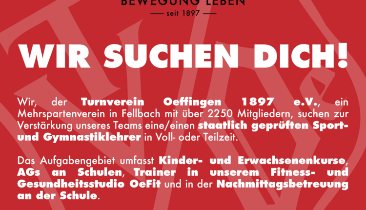 WIR SUCHEN DICH