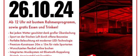 OeArena Oeffingen - Eröffnung und ab sofort online buchbar.