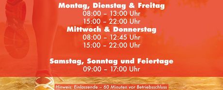 Geänderte OeFit Öffnungszeiten ab 13.09.2021