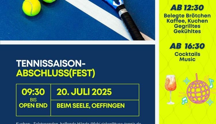 Saison-Abschlussfest der Tennisabteilung