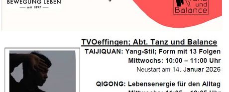 Abt. Tanz&Balance: Neuer Kursbeginn ab Januar 2026