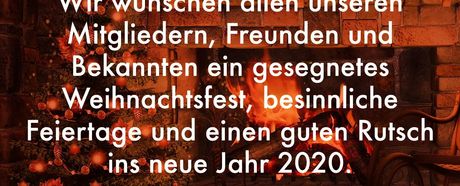 Frohe Weihnachten und eine guten Rutsch!