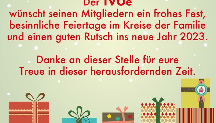 Frohes Fest und guten Rutsch vom TVOe