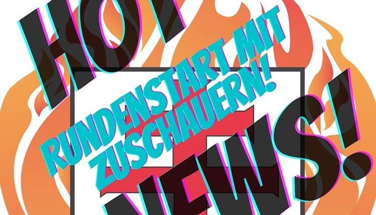 Rundenstart mit Zuschauern - Hygienekonzept