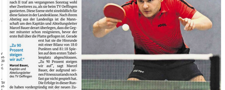 Fellbacher Zeitung: Spitze mit neuem Spitzenspieler