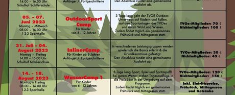 Ferienangebote 2023 für Kinder