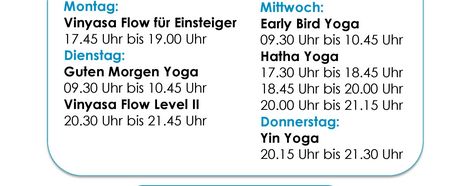 Yoga und Entspannung