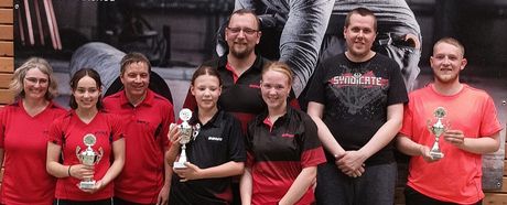 Jens und Raphael Strobel beim Plüderhäuser Familien-Mannschaftsturnier auf Platz 3