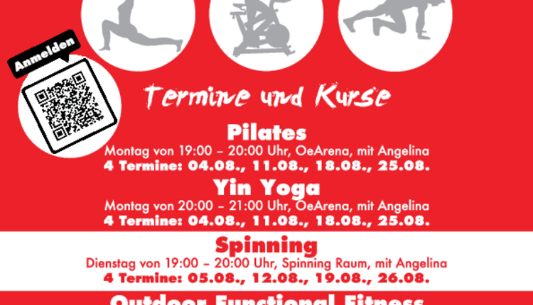 Fitness-Kurse Sommerferien 2025