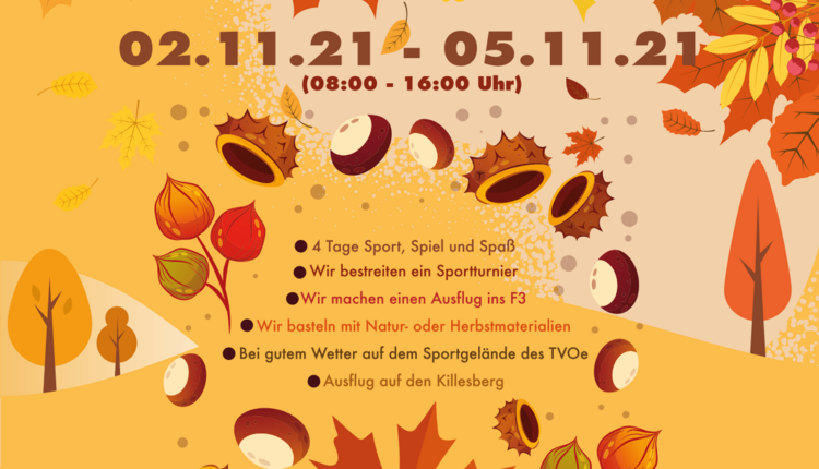 Herbst Sport Wochen in den Ferien