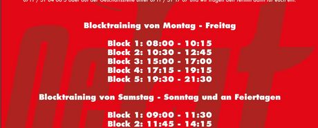 OeFit Trainingsbetrieb ab 01.07.2020