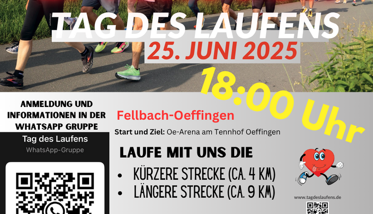Neuer Termin für den Tag des Laufens