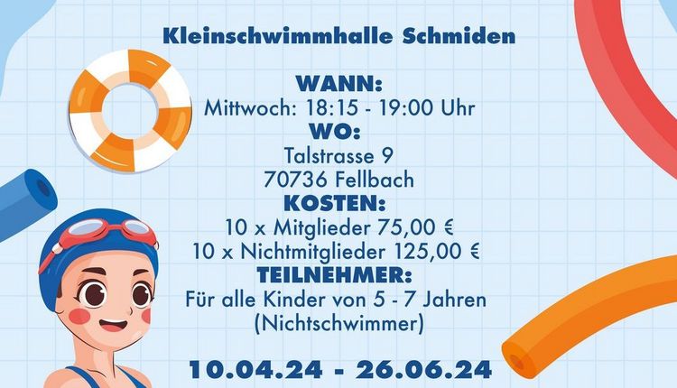 Schwimmkurs ab April in Schmiden