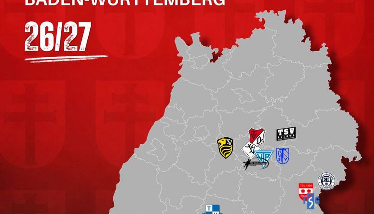 Staffeleinteilung Männer 1: Oberliga Baden-Württemberg