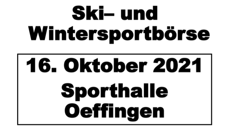 Ski- und Wintersportbörse am 16. Oktober